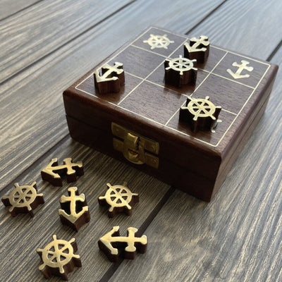 Artisan Crafted Tic Toc Toe Table Board Game