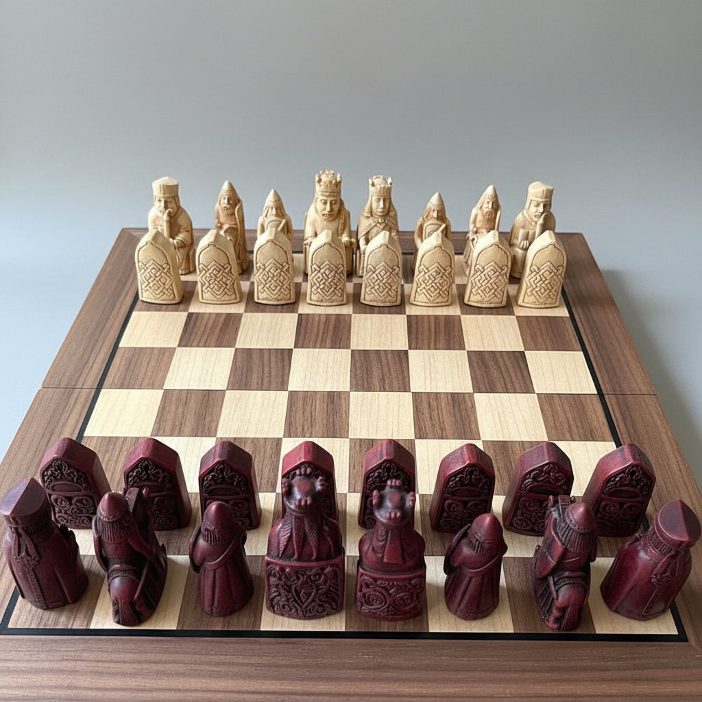 Master Ancient Strategies with Isle of Lewis Chess Set!