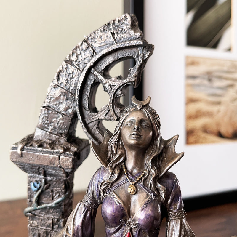 The Wiccan Queen Of Witches Aradia Statute Close Up