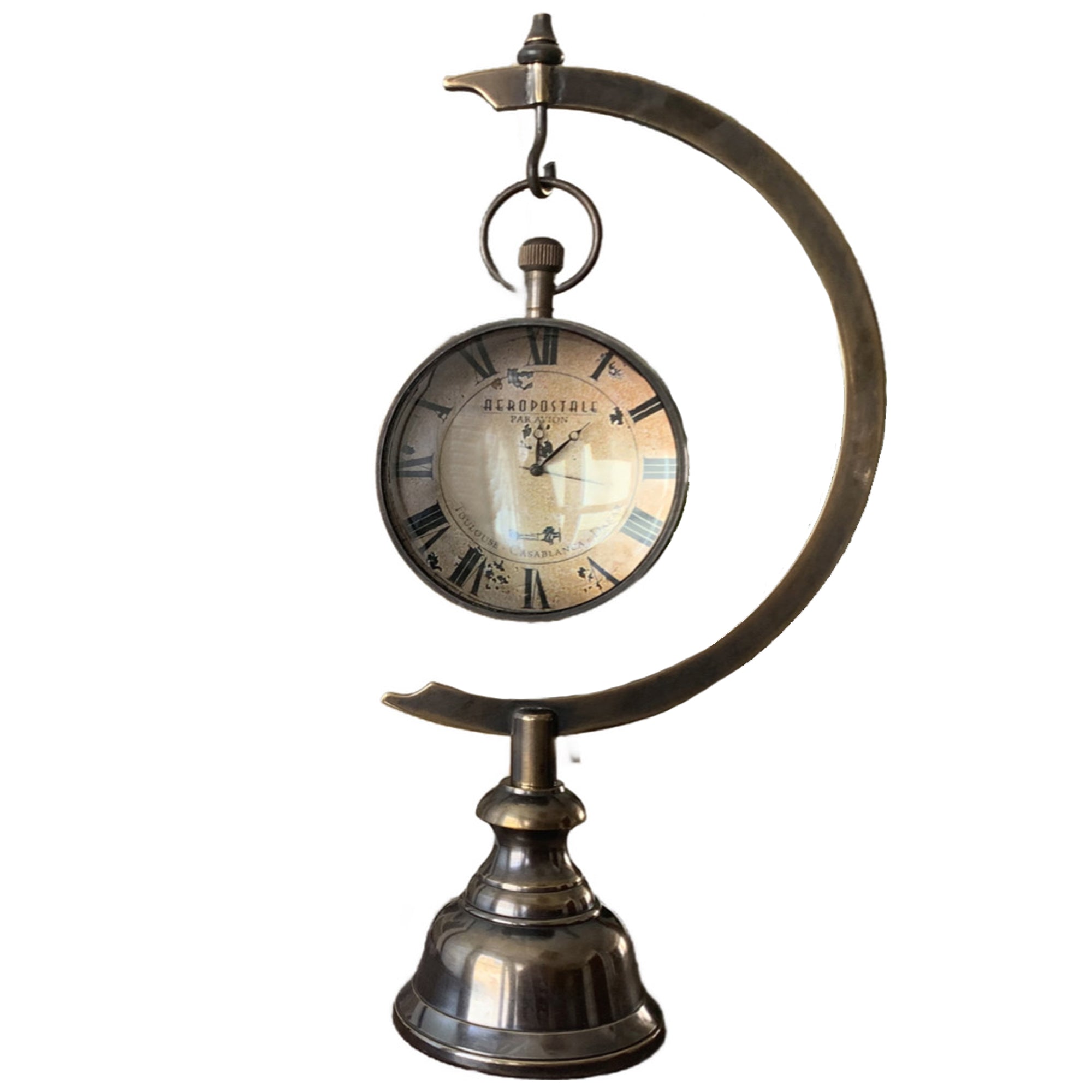 World War I Air Mail Aviation Desk Clock