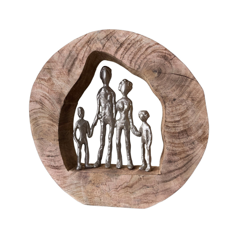 Handmade Family Decorative Statue Sculpture
