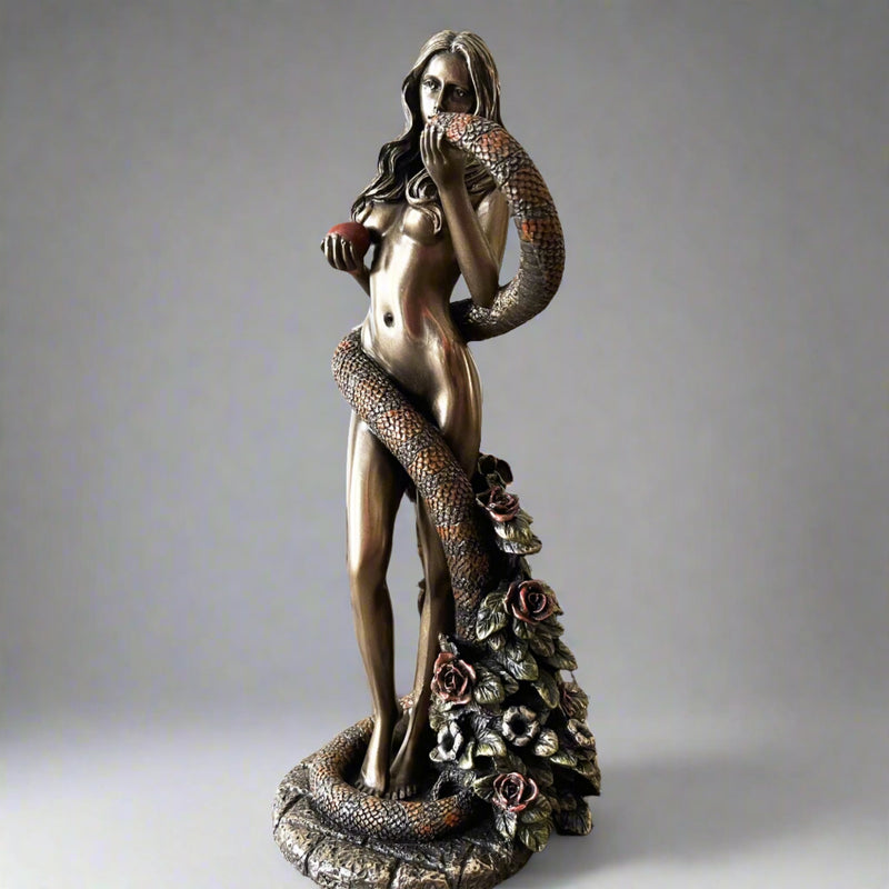 Original Sin Eve Holding Apple Statue Decor