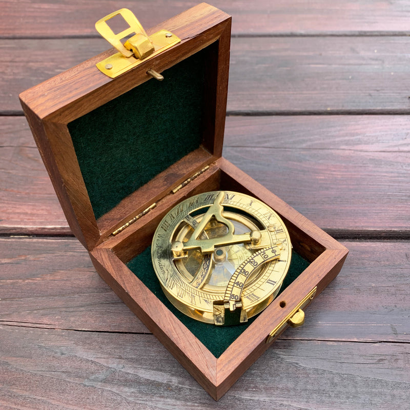 Sundial  Compass With Gift Box