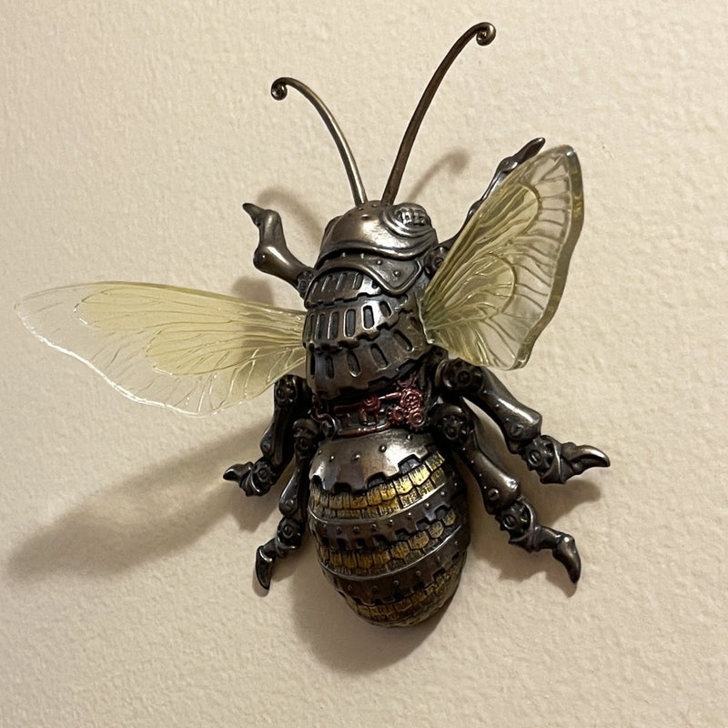 Steampunk Bumblebee Wall Plaque Decor