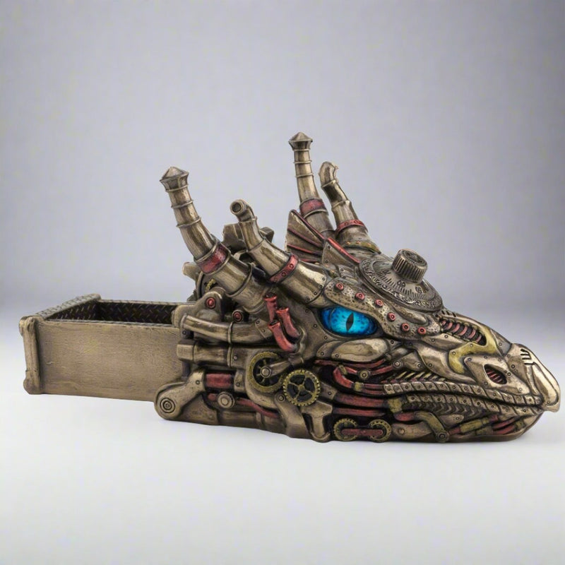 Steampunk Dragon Head With Trinket Box