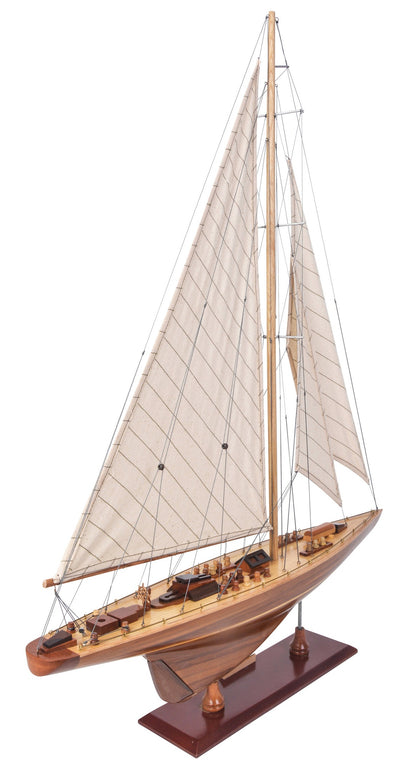 Endeavour Handcrafted Wooden Yacht Model