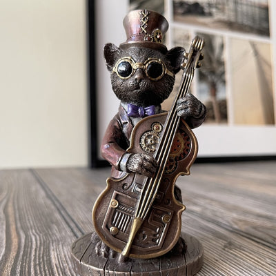 Steampunk Cat Musician