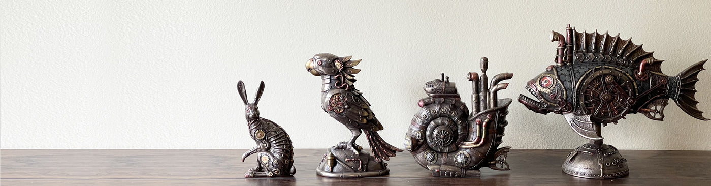 Steampunk Statues And Decor