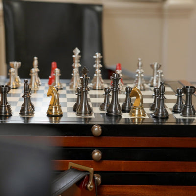 Howard Staunton Metal Chess Set