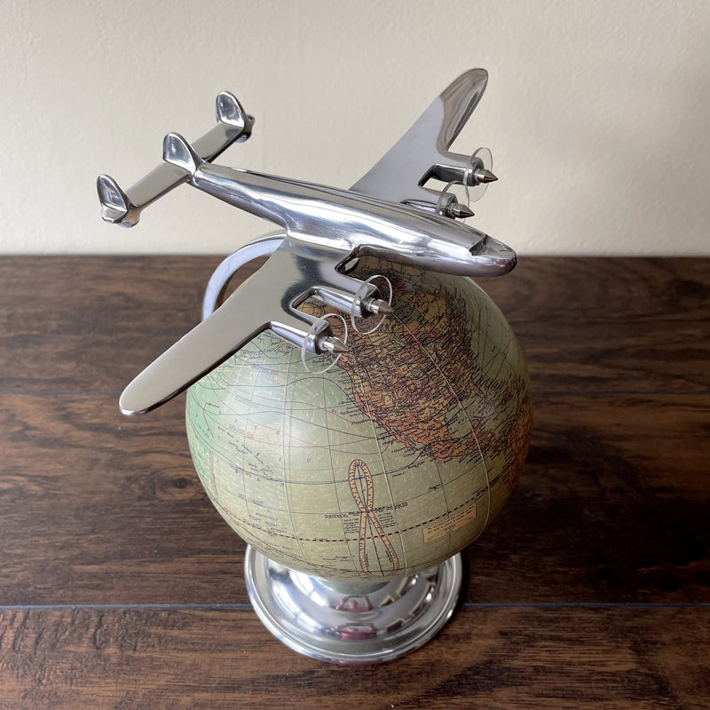 Executive Desk Airplane and Globe