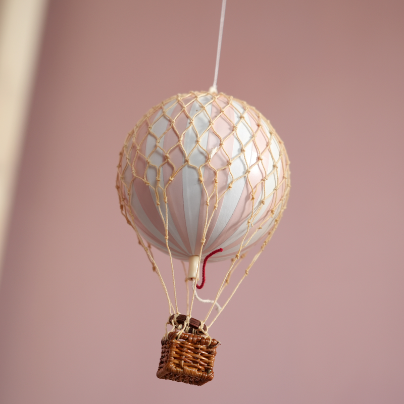 Pink White Balloon Mobile