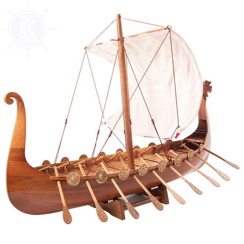 Wooden Viking Dragon Boat