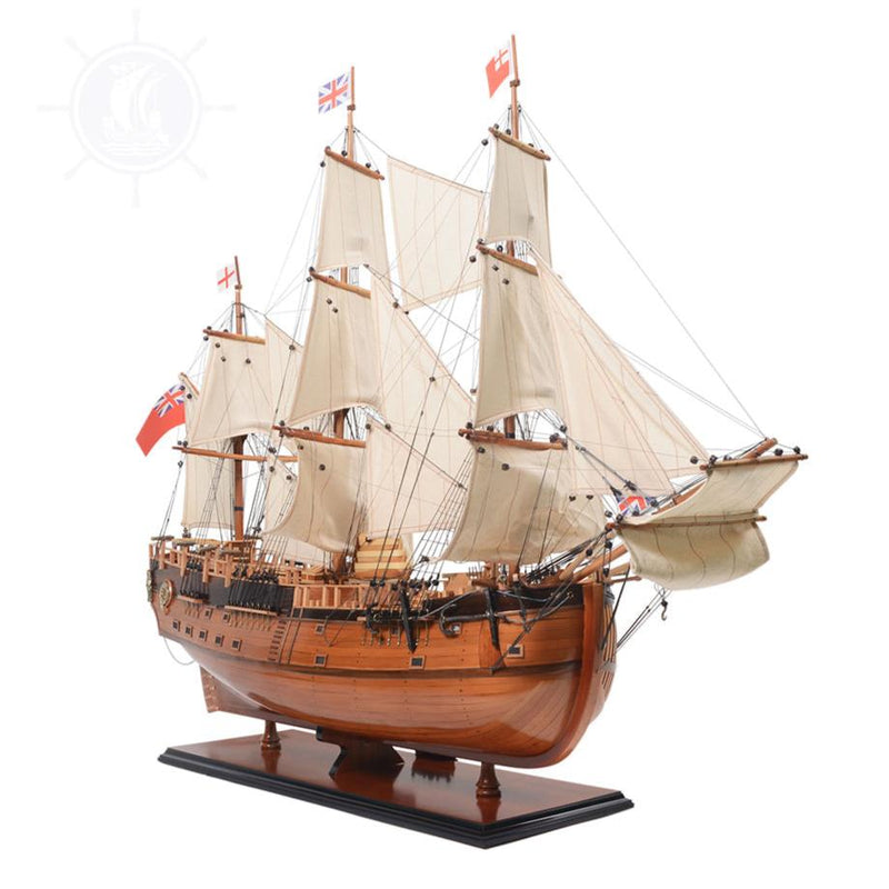 HMS Endeavour Open Hull Model Ship