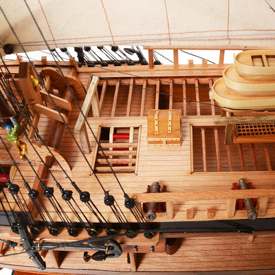 HMS Endeavour Open Hull Model Ship