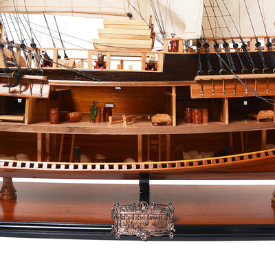 HMS Endeavour Open Hull Model Ship