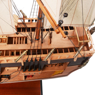 HMS Endeavour Open Hull Model Ship