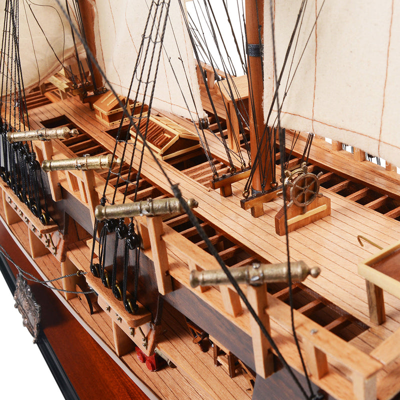 HMS Endeavour Open Hull Model Ship