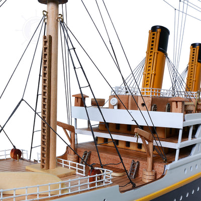 Painted Large Titanic Cruise Ship Model