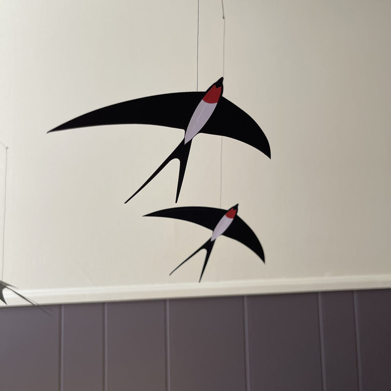 Elegant Swallow Mobile for Any Room