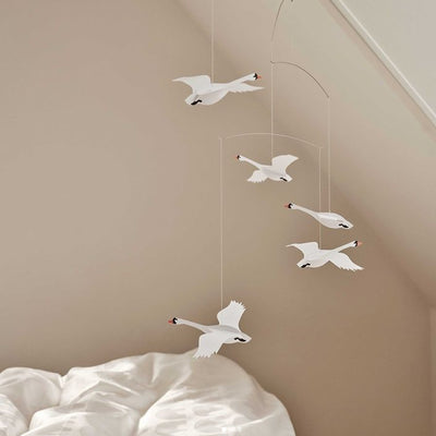 Elegant Scandinavian Swan Mobile