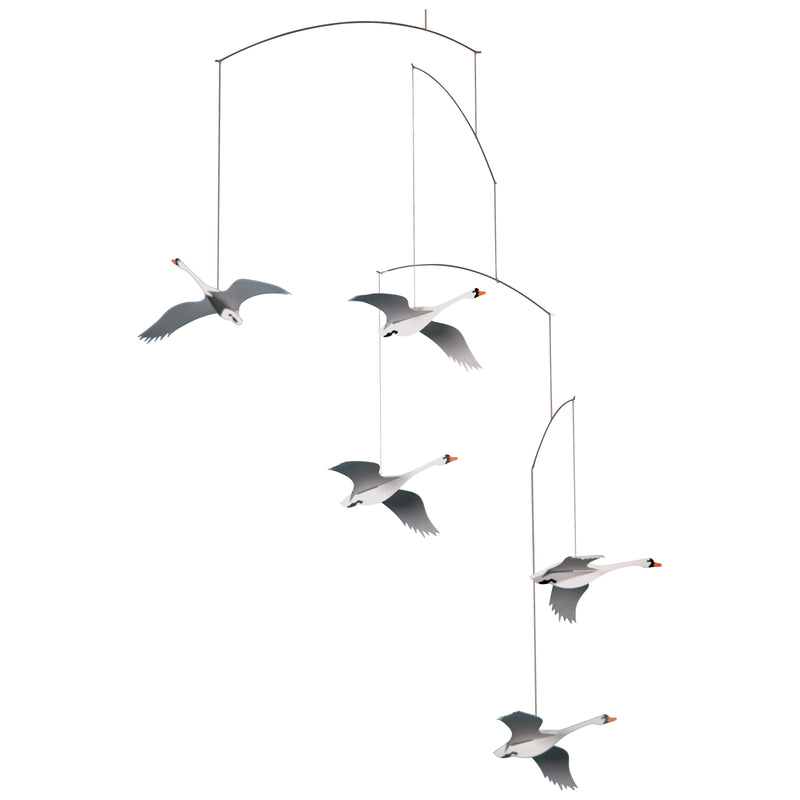 Elegant Scandinavian Swan Mobile