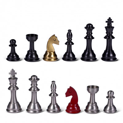 Howard Staunton Metal Chess Set