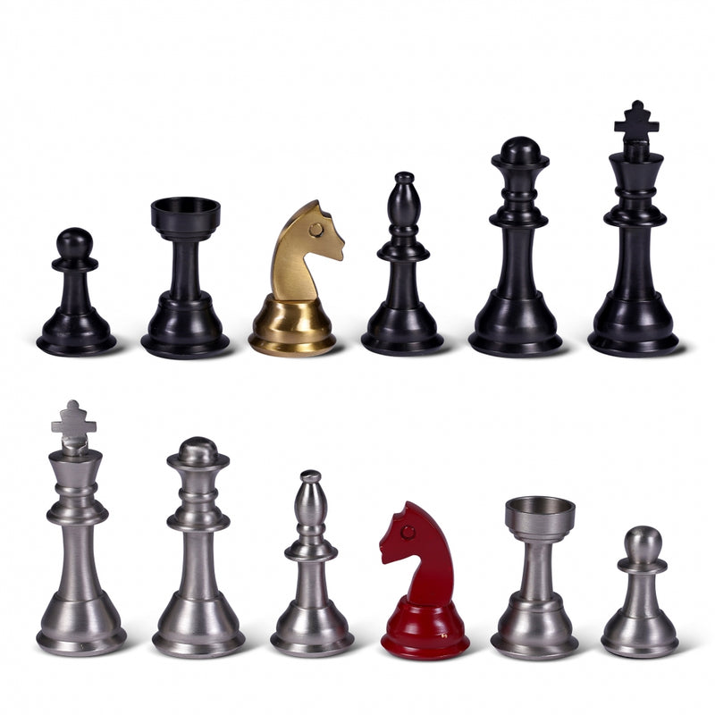 Howard Staunton Metal Chess Set