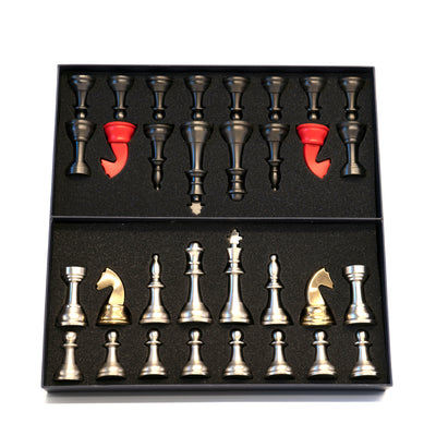 Howard Staunton Metal Chess Set