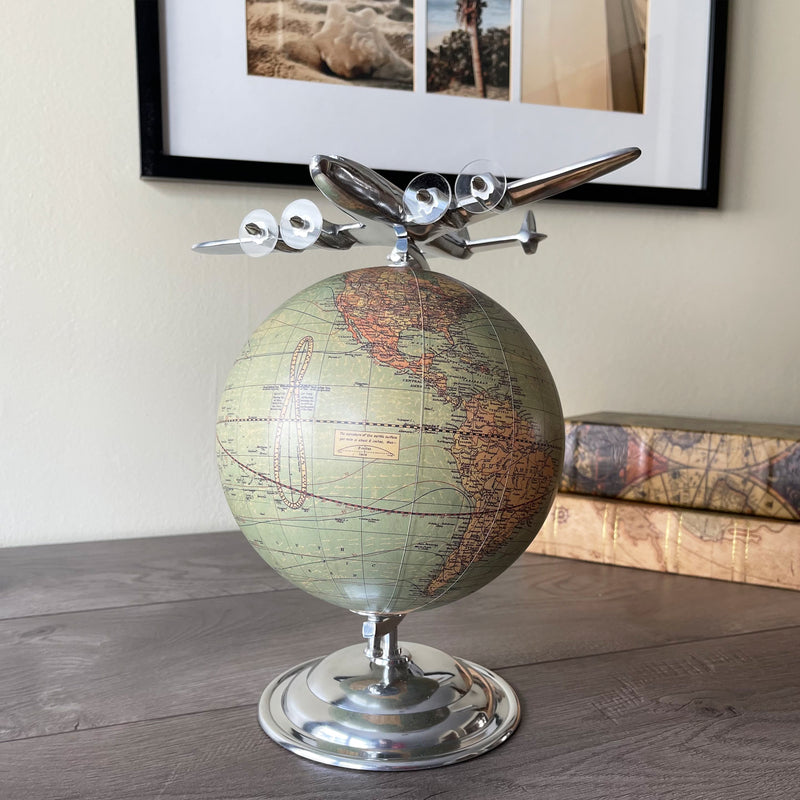 Executive Desk Airplane and Globe