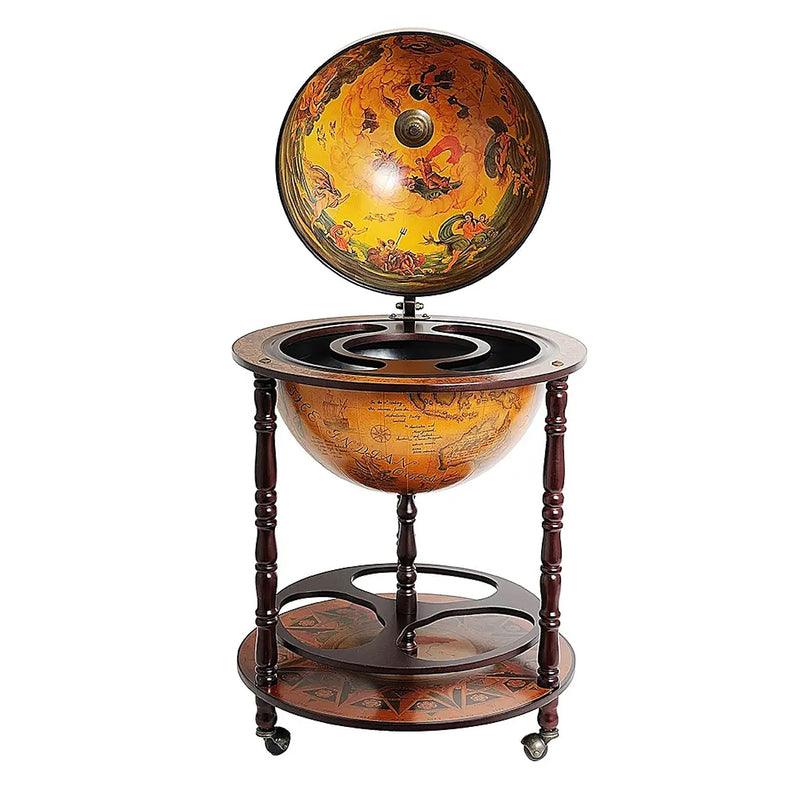 Globe Bar Cart Liquor Cabinet