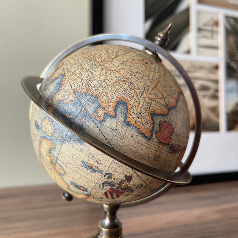 Mercator Globe with Compass