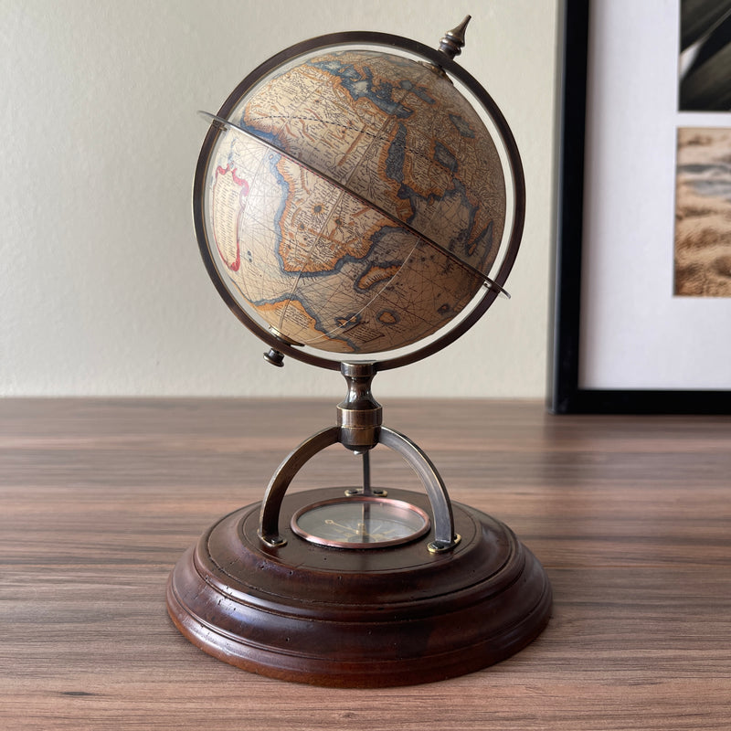 Mercator Globe with Compass