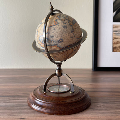 Mercator Globe with Compass