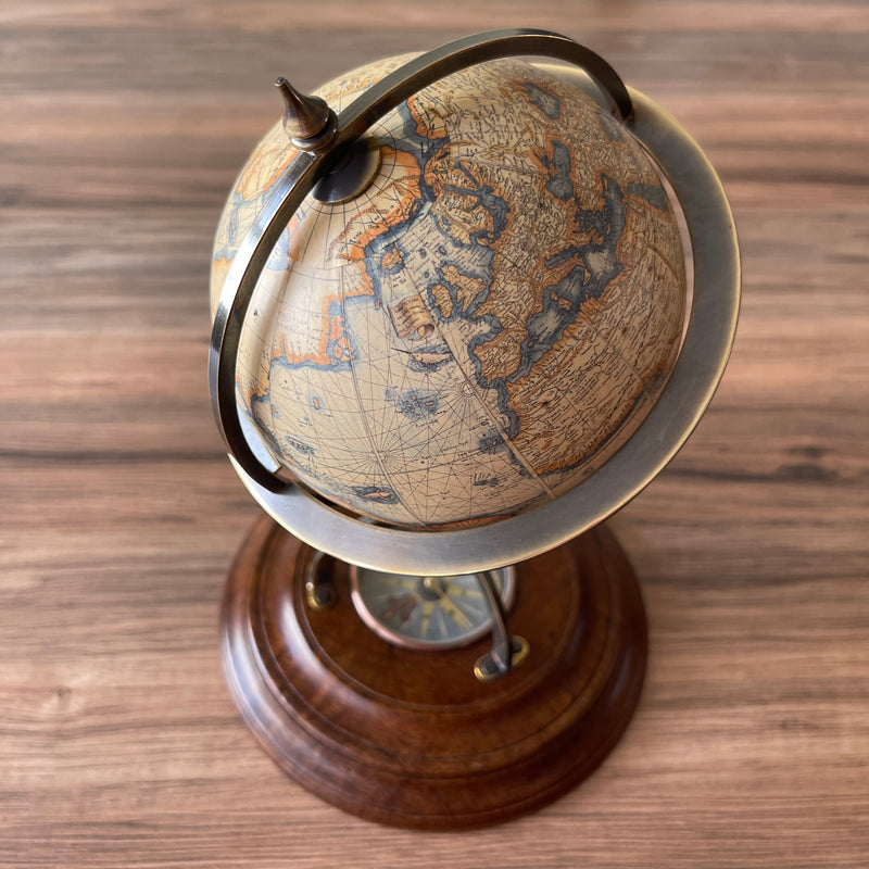 Mercator Globe with Compass