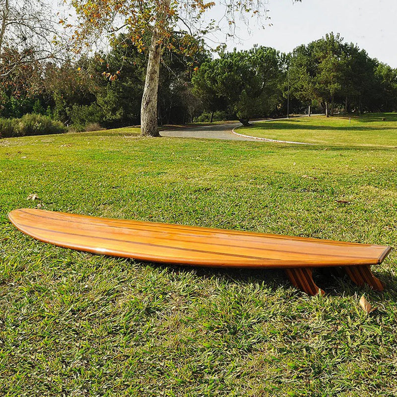 Wooden Waikiki Long Surf Board
