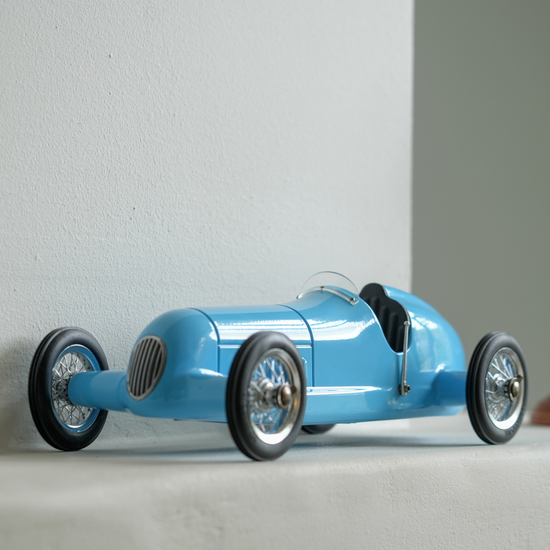 Blue Racer Bugatti Type 51 Model Car