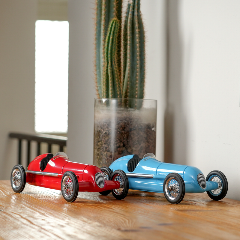 Blue Racer Bugatti Type 51 Model Car