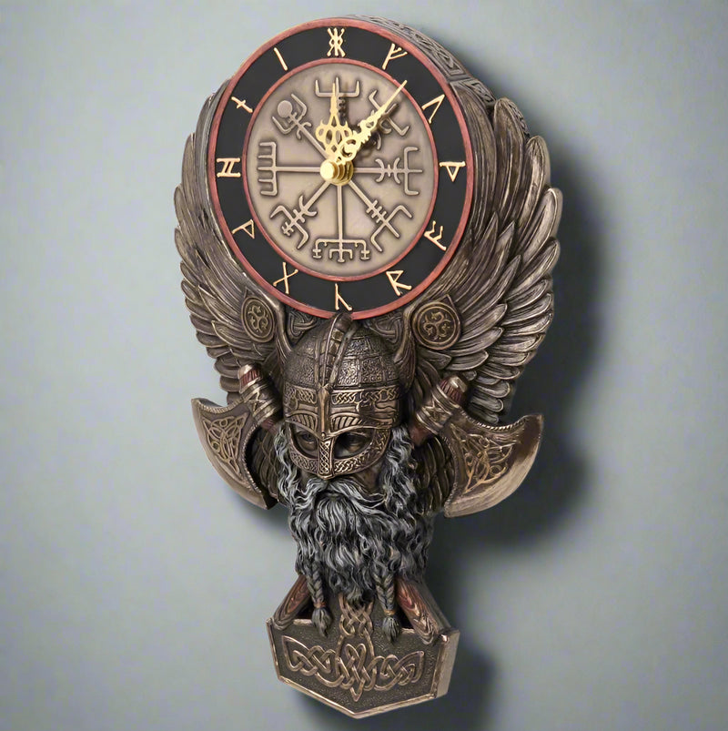 Custom Viking Twin Axe Wall Clock