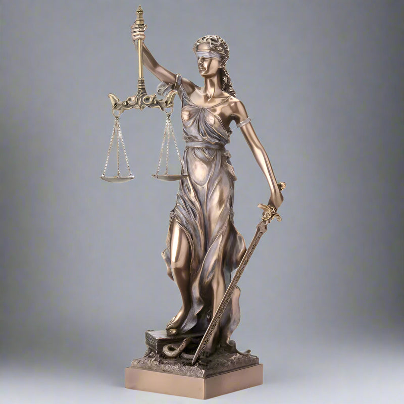 Blind Lady Justice Themis Goddess Statue