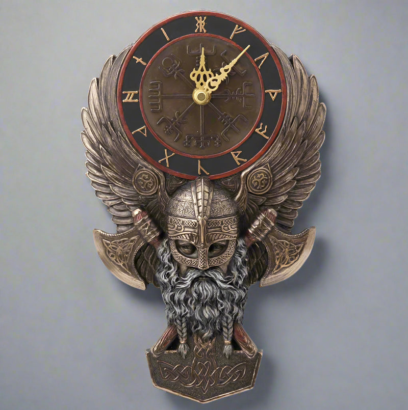 Custom Viking Twin Axe Wall Clock