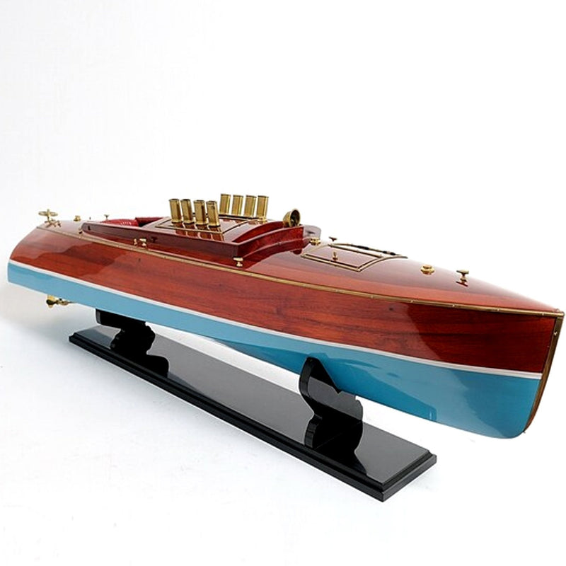 Handcrafted DIXIE II Speedboat Model
