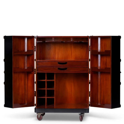 Vintage English Design Home Bar Cabinet