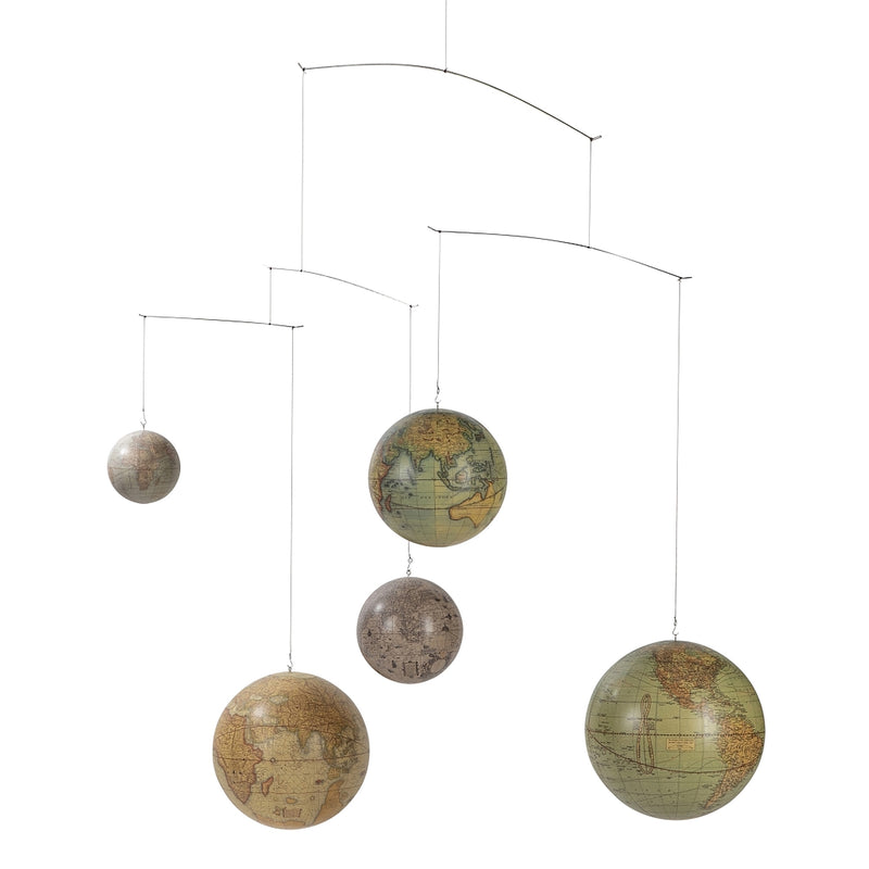 Handcrafted World Globe Mobile - Educational Decor