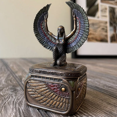 Egyptian Goddess Isis Trinket Box
