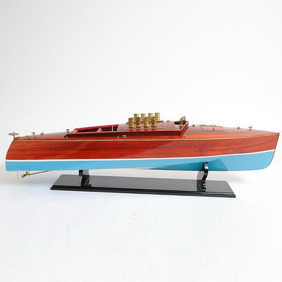 Handcrafted DIXIE II Speedboat Model