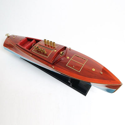 Handcrafted DIXIE II Speedboat Model