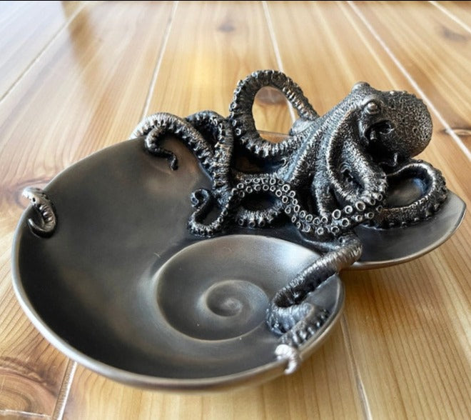 Handmade Spiral Shell Octopus Tray
