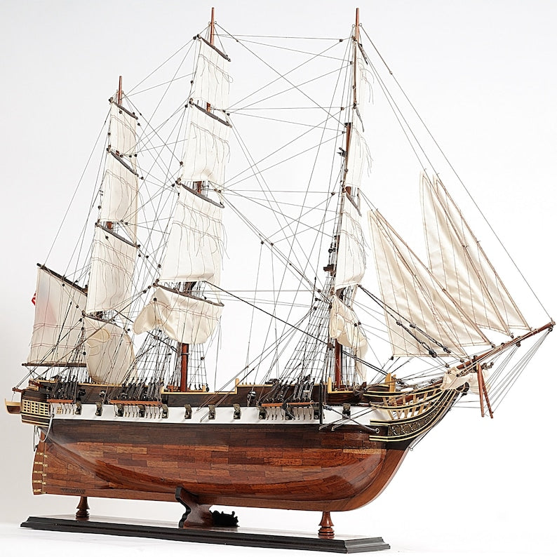 Handmade USS Constellation Sailing Ship Model