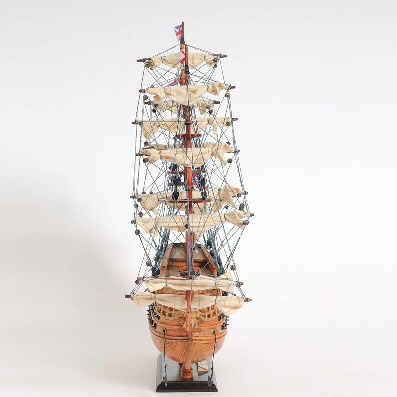 Handmade HMS Victory Sailboat Model Ship