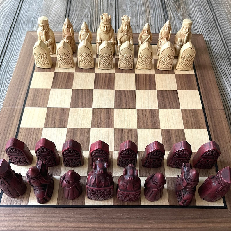 Isle of lewis chess set - compact 9 inch resin che al mejor precio de Isle of lewis chess set - compact 9 inch resin che al mejor precio de